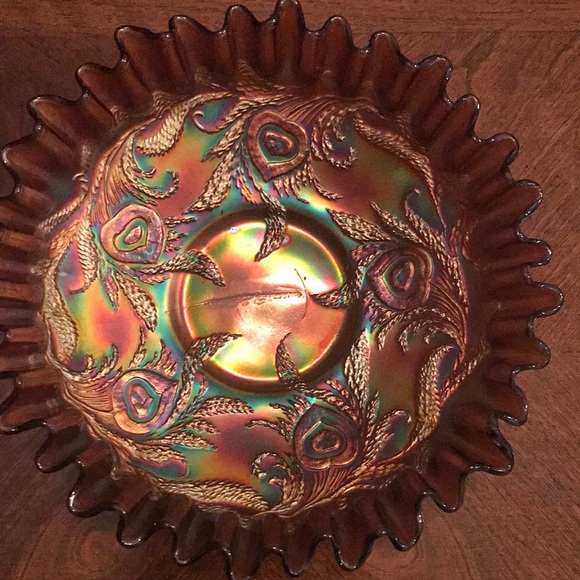 Vintage Carnival Glass Other - ♦️♦️SOLD♦️♦️Vintage RARE amethyst Glass/ iridescent Carnival glass